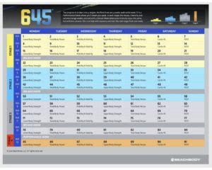 Beachbody's 645 Workout Schedule, Review.